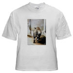 rhino's butt photo art on t-shirt